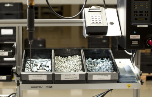 Treston ESD-Regalkasten, schwarz, Tiefe 400 mm