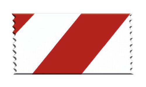 Personenleitsystem EXTEND DOUBLE mit 2 Gurtbändern und Pfosten, Gurtlänge 3,7 m, Pfosten Satin