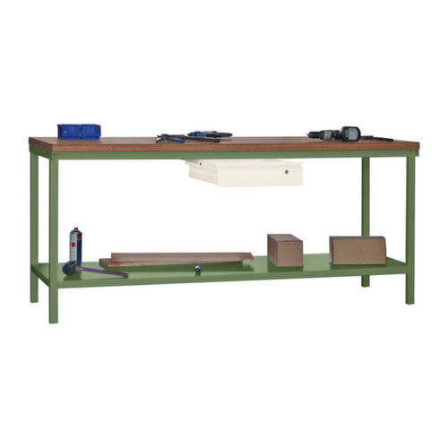 PAVOY Werkbank mit verschiedenen Unterbauten, 1 Schublade, 1 Ablageboden