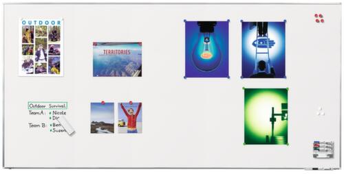 Legamaster Emailliertes Whiteboard PREMIUM PLUS in weiß, Höhe x Breite 1200 x 2400 mm