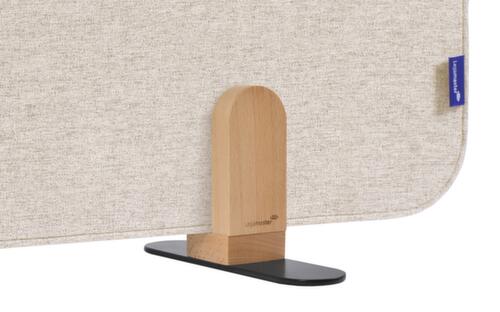 Legamaster Schallabsorbierende Tischtrennwand ELEMENTS, Höhe x Breite 600 x 1600 mm, Wand beige