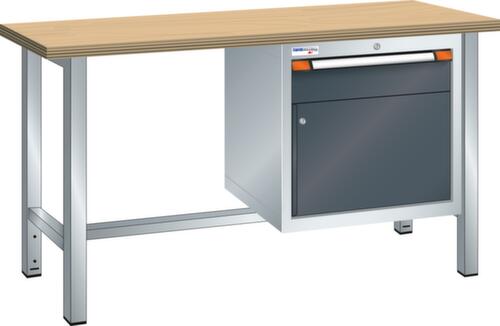 Thurmetall Werkbank, 1 Schublade, 1 Schrank, 1 Ablageboden