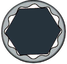 KRAFTWERK® Doppelringschl. voll poliert 46 x 50 mm