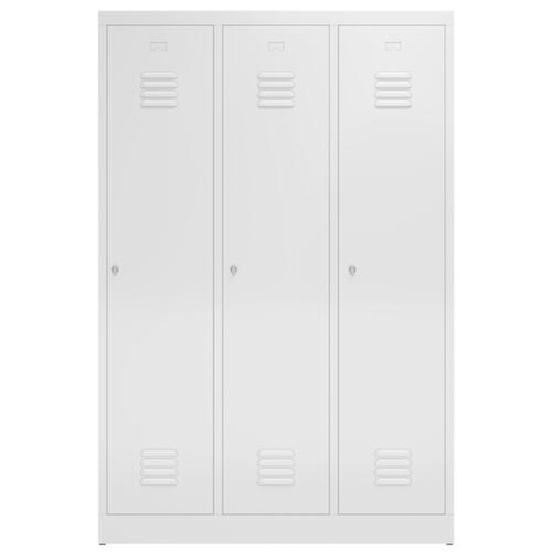 Garderobenschrank ClassiX für Schwarz-Weiß-Trennung, Abteilbreite 395 mm