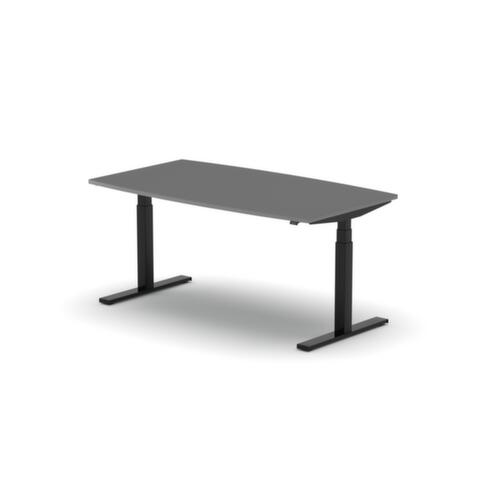 Nowy Styl Elektrisch höhenverstellbarer Konferenztisch eModel 3.0, Breite x Tiefe 1600 x 800 mm, Platte MS Slate