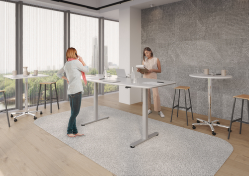 Elektrisch höhenverstellbarer Konferenztisch, Breite x Tiefe 2200 x 1030 mm, Platte weiß