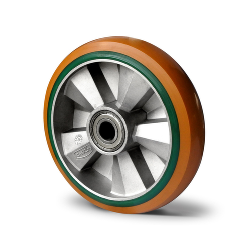 Cascoo Einbaurad, Traglast 600 kg, Polyurethan-Bereifung