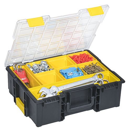 Allit Kleinteilekoffer EuroPlus Pro <K>, 8 Kästen, Polypropylen schwarz