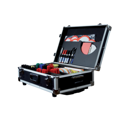 Franken Moderatorenkoffer aus Aluminium