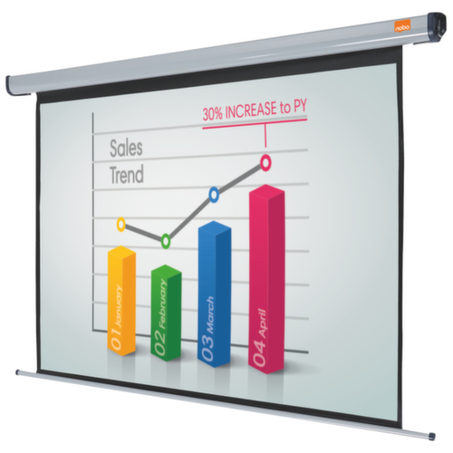 nobo Elektrische Rolloleinwand