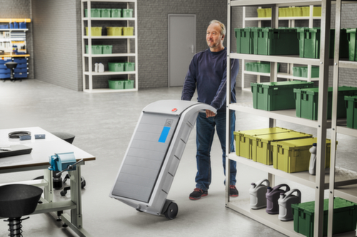 Hailo Wertstoffsammler, 120 l, Deckel grau