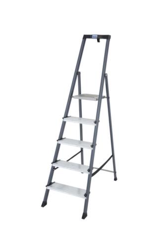 Krause Stufenstehleiter MONTO® Securo®, 5 rutschhemmend profilierte Stufen