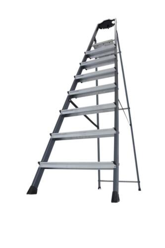 Krause Stufenstehleiter MONTO® Securo®, 8 rutschhemmend profilierte Stufen
