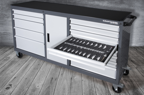 KRAFTWERK® Extra breiter Werkstattwagen BASIC LINE XXL BT1800, 13 Schublade(n)
