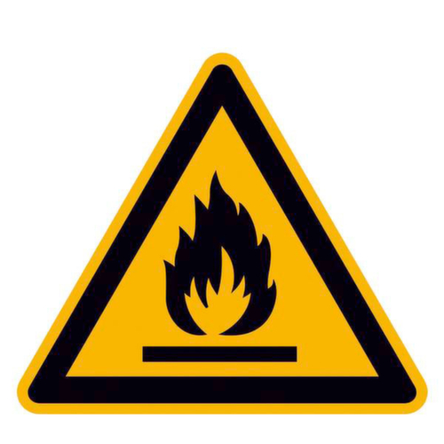 Warnschild SafetyMarking® vor feuergefährlichen Stoffen