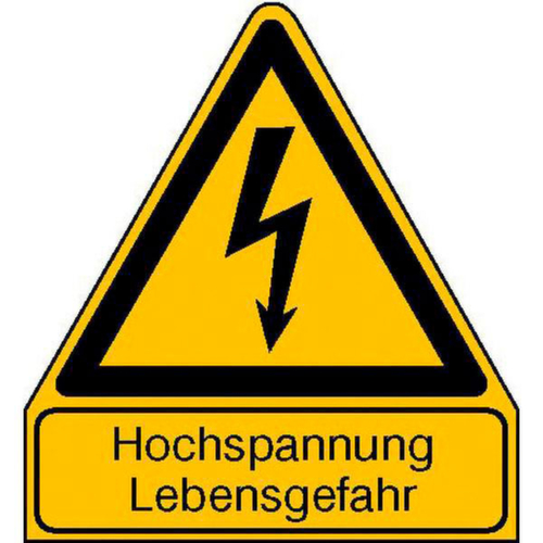 Warnkombischild PROTECT "Hochspannung Lebensgefahr"