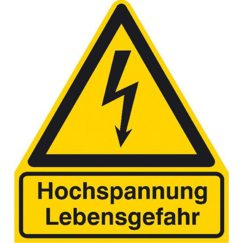 Warnkombischild SafetyMarking® "Hochspannung Lebensgefahr"