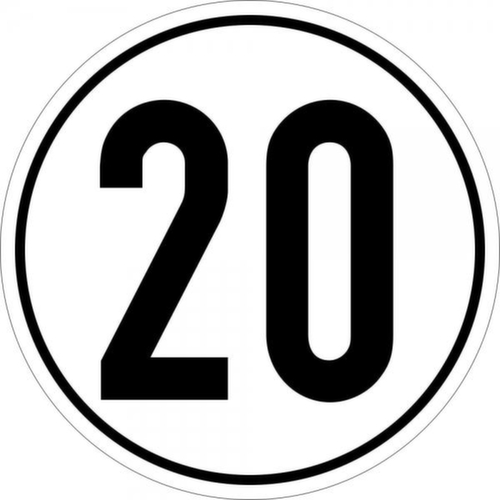 Geschwindigkeitsbegrenzung SafetyMarking® 20 km/h gemäß StVZO