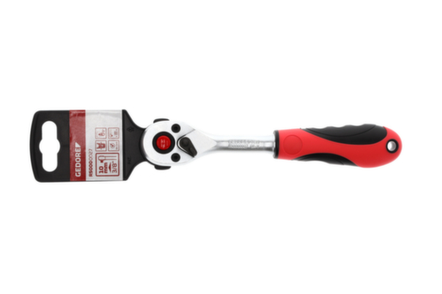 GEDORE R50000027 2K-Umschaltknarre 3/8 180 mm Rückschwenkwinkel 5°