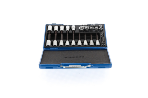 GEDORE 19 TX 20 Schraubendreher-Satz 1/2"+1/4" 34-teilig TX
