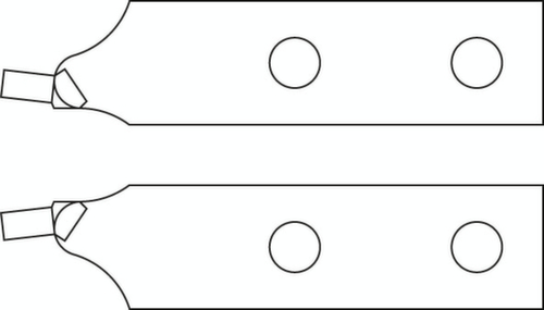 GEDORE E-8000 A 5 Ersatzspitzen-Paar gerade Ø 3,5 mm