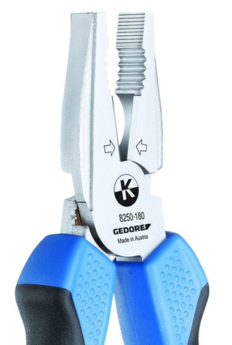 GEDORE 8250-160 JC Kraft-Kombinationszange 160 mm 2K-Griff