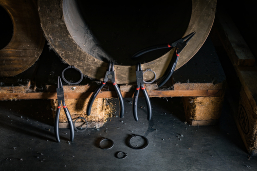 GEDORE R28002004 Sicherungsringzangensatz gerade + gewinkelt 90° 4-teilig