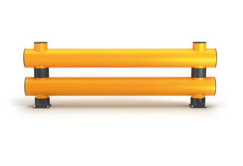 a.m.p.e.r.e. Rammschutz-Barriere Rack Mammut®, Doppelplanke, Länge 2000 mm