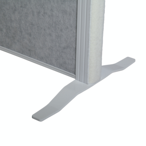 MAUL Stellwand-Tafel MAULconnecto, Höhe x Breite 1800 x 1000 mm, Wand hellgrau/dunkelgrau