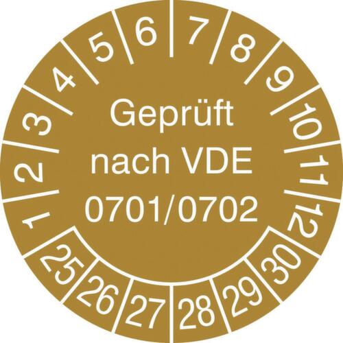 Prüfplakette mit Jahresfarbe