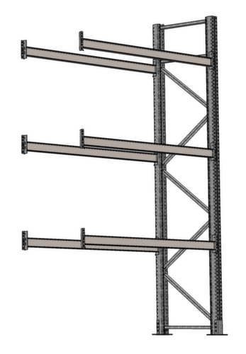SCHULTE Palettenregal für 12 Paletten, 2825 mm breit, 4 Lagerebenen