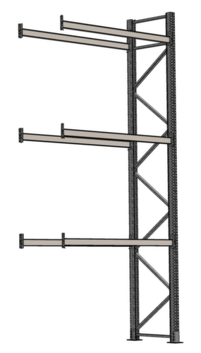 SCHULTE Palettenregal für 8 Paletten, 1950 mm breit, 4 Lagerebenen