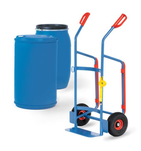 fetra Fasskarre, Traglast 250 kg, Vollgummi-Bereifung
