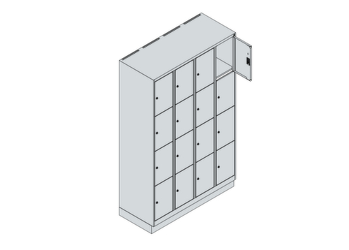 C+P Schließfachschrank Classic Plus, 16 Fächer