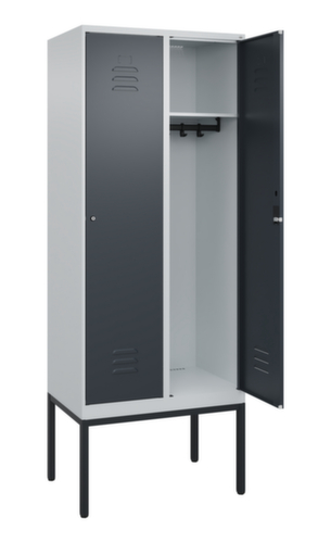 C+P Spind Classic Plus mit 2 Abteilen, Abteilbreite 400 mm