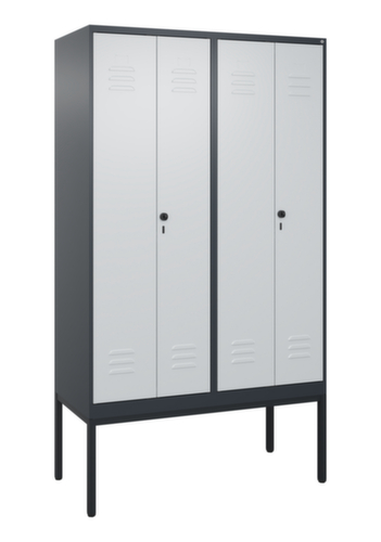 C+P PSA-Spind Classic Plus für Schwarz-Weiß-Trennung, Abteilbreite 300 mm