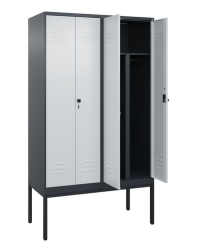 C+P PSA-Spind Classic Plus für Schwarz-Weiß-Trennung, Abteilbreite 300 mm