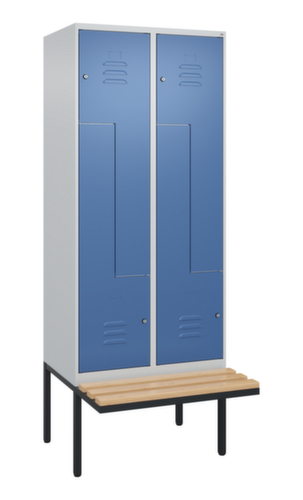C+P Z-Spind Classic Plus mit untergebauter Sitzbank, Abteilbreite 400 mm
