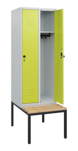 C+P Spind Classic Plus mit Sitzbank, Abteilbreite 300 mm