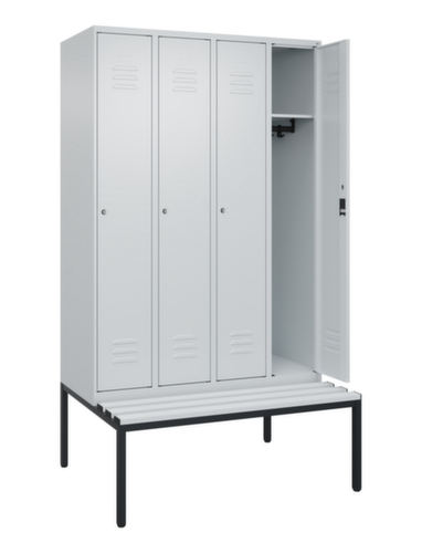 C+P Spind Classic Plus mit Sitzbank, Abteilbreite 300 mm