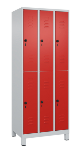 C+P Doppelstöckiger Spind Classic Plus, Abteilbreite 250 mm