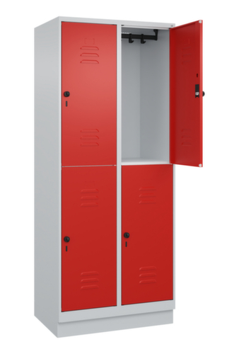 C+P Doppelstöckiger Spind Classic Plus, Abteilbreite 400 mm