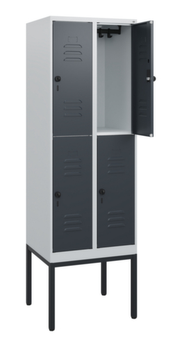 C+P Doppelstöckiger Spind Classic Plus, Abteilbreite 300 mm