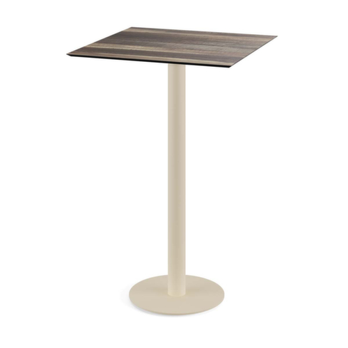 VEBA Stehtisch Essentials Urban, Breite x Tiefe 700 x 700 mm, Platte Tropical Wood