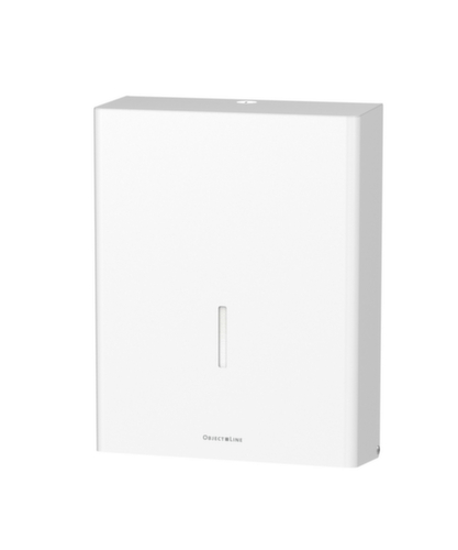 CWS Papierhandtuchspender ObjectLine, Edelstahl, RAL9003 Signalweiß