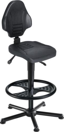 meychair Arbeitsdrehstuhl Workster Pro W13 mit Sitzneigeverstellung, Sitz PU-Schaum schwarz, mit Gleitern