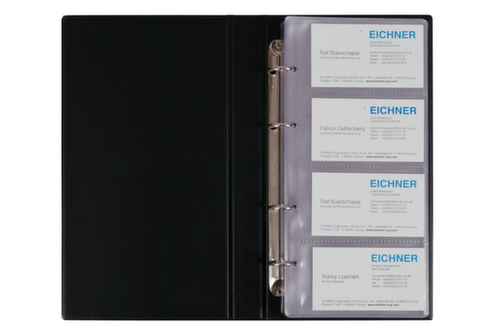 EICHNER Visitenkartenbuch aus PVC in blau