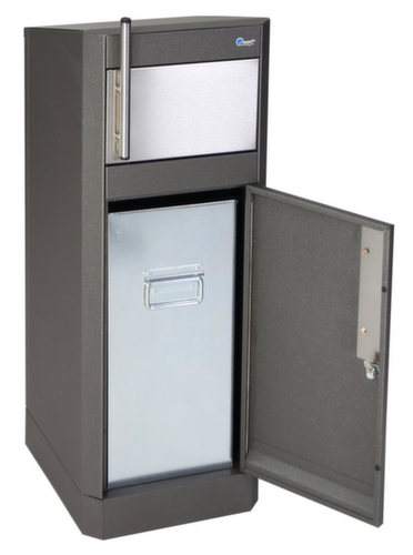 stumpf Abfallbehälter Binox Hybrid-25, 25 l, eisenglimmer