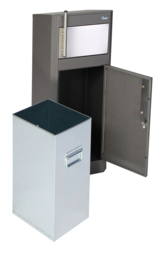 stumpf Abfallbehälter Binox Hybrid-25, 25 l, eisenglimmer
