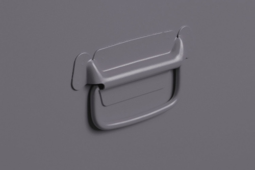 stumpf Abfallbehälter ABF Mod. 1 mit 2 Einwurfklappen, 95 l, graualuminium, Deckel graualuminium